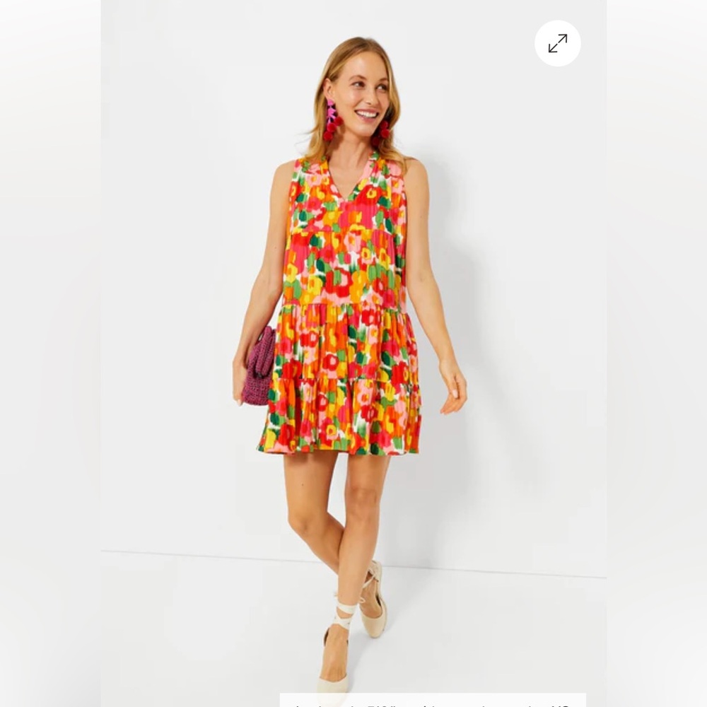 Pomander Place Magnolia Watercolor Sleeveless Kenzo Dress Floral Multicolor